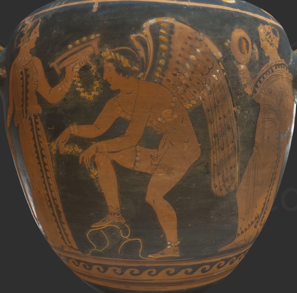 Hidria - Eros y Hermes