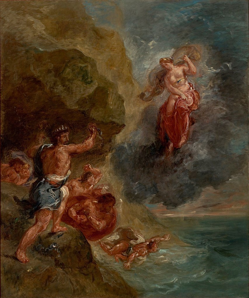 Juno suplica destruir la flota de Eneas