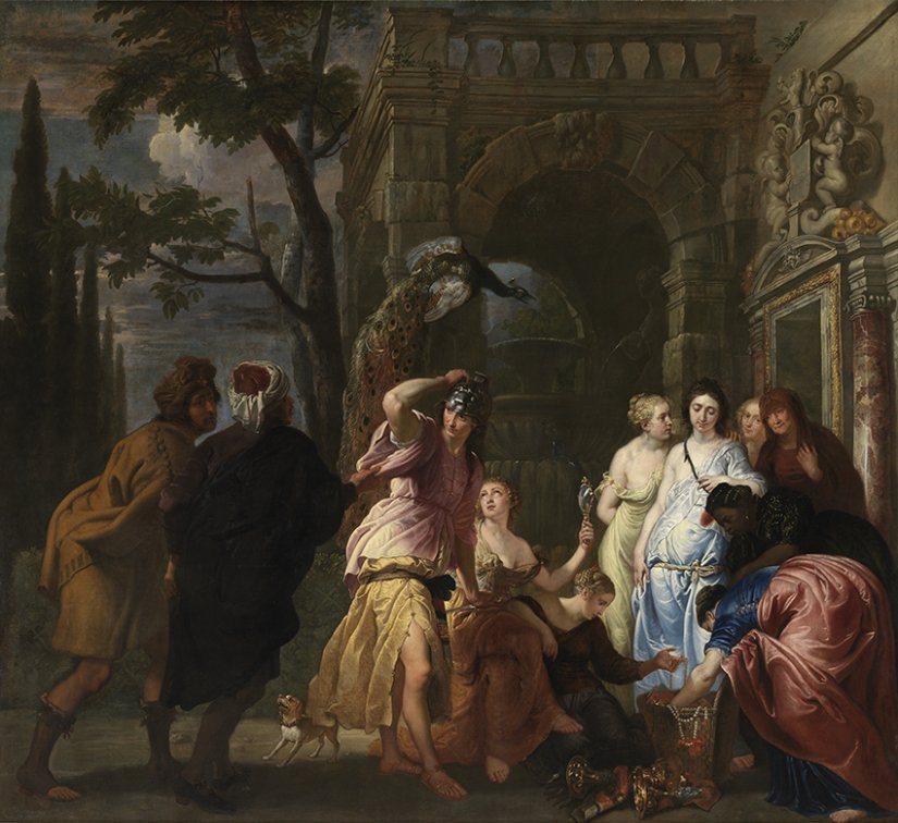Aquiles entre las hijas de Licomedes
