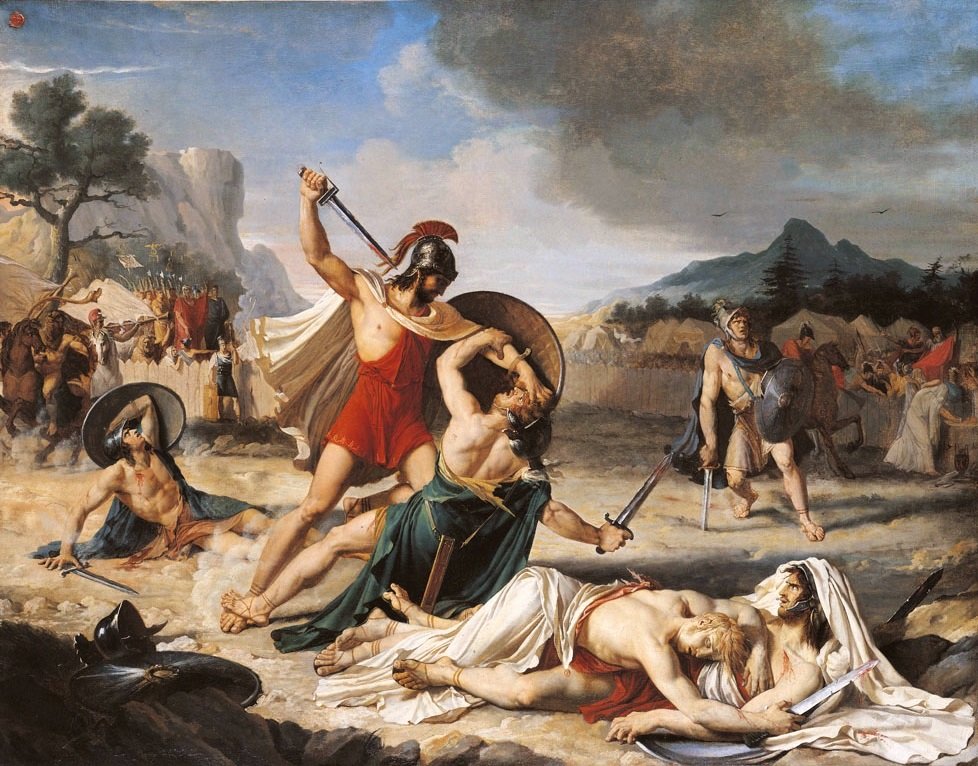 El combate de los Horacios y los Curiacios