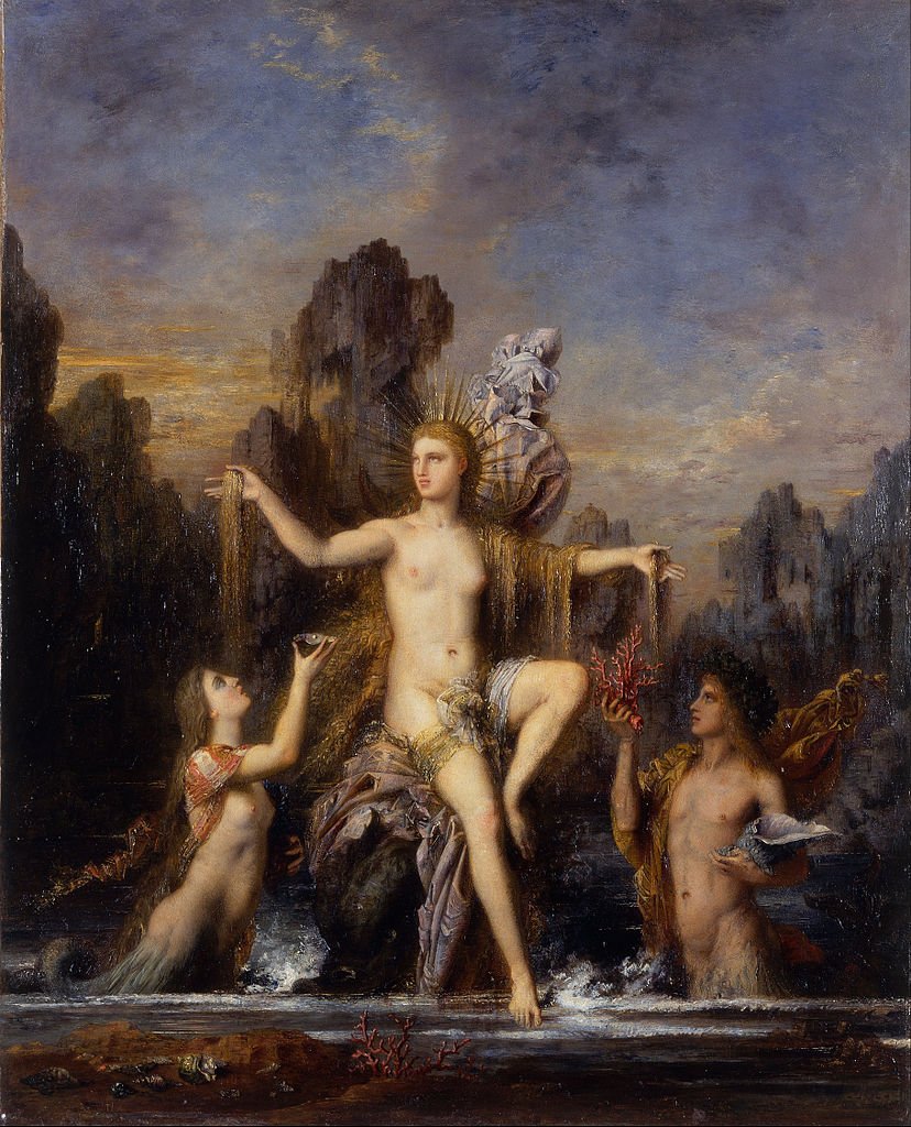 Venus surgiendo del mar