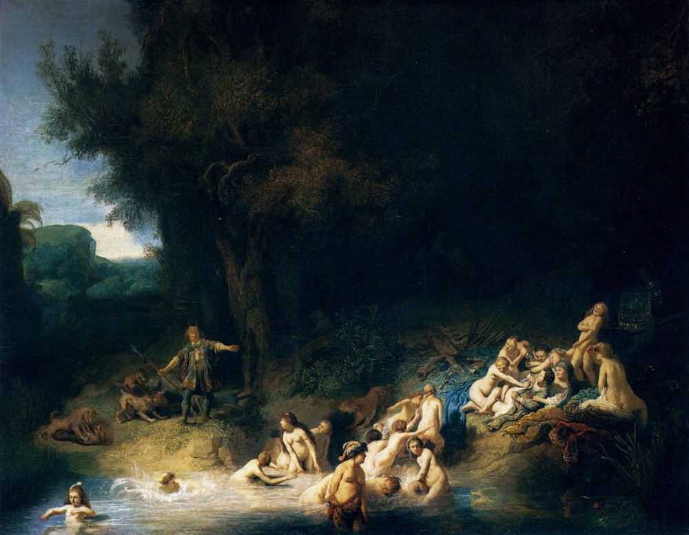 Diana bañándose con las ninfas