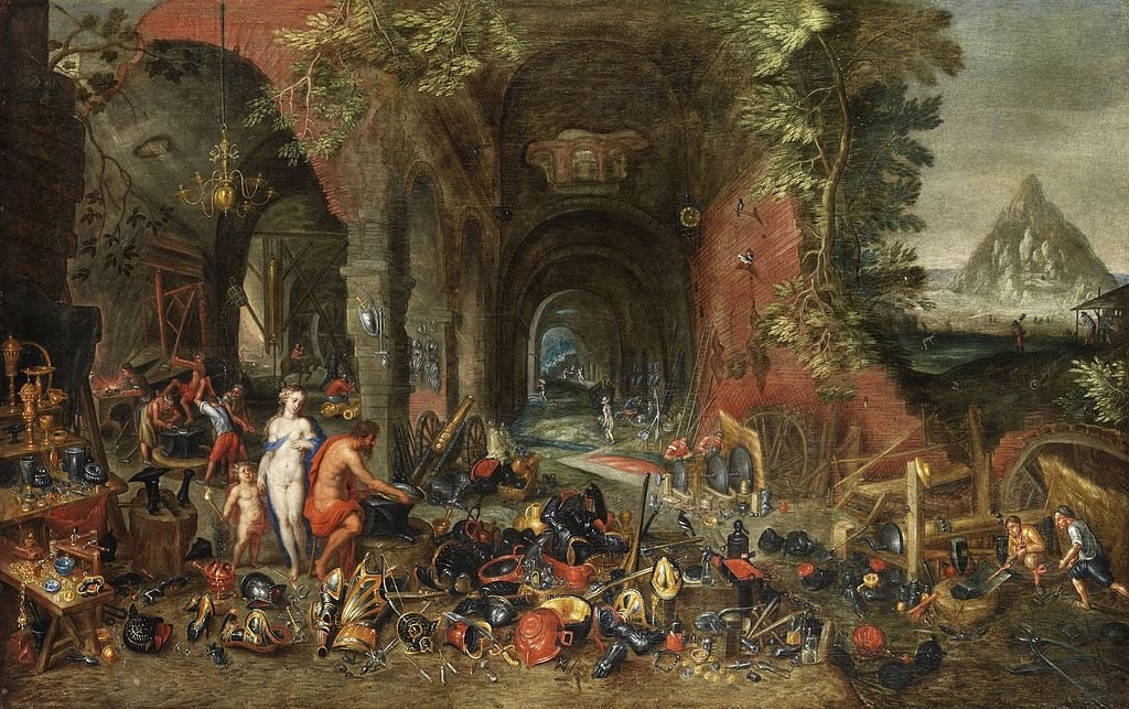 Alegoría del fuego: Venus en la fragua de Vulcano